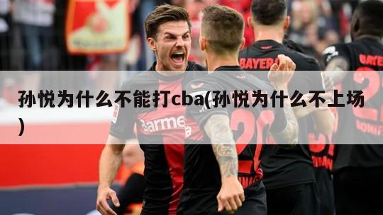 孙悦为什么不能打cba(孙悦为什么不上场)